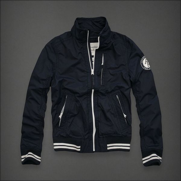 Veste Abercrombie & Fitch Homme Pas Cher en Bleu Marine